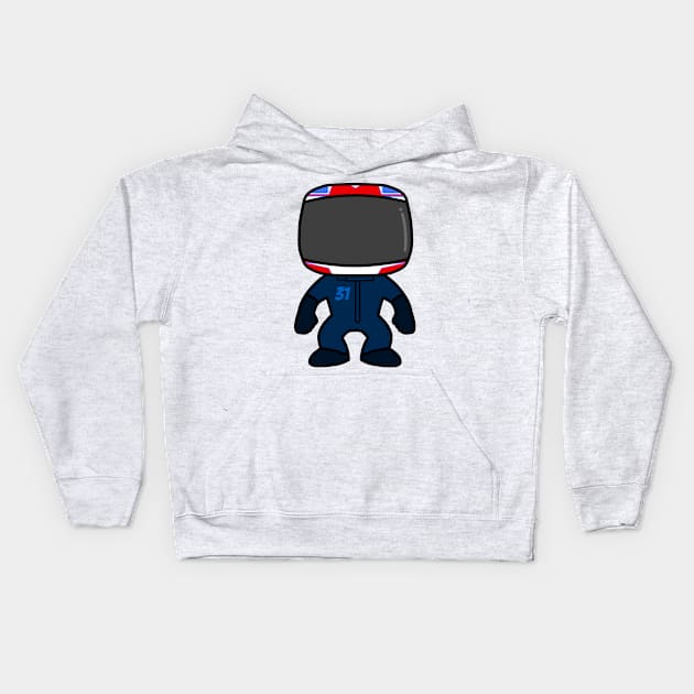 Esteban Ocon Custom Bobblehead - 2021 Season Kids Hoodie by GreazyL